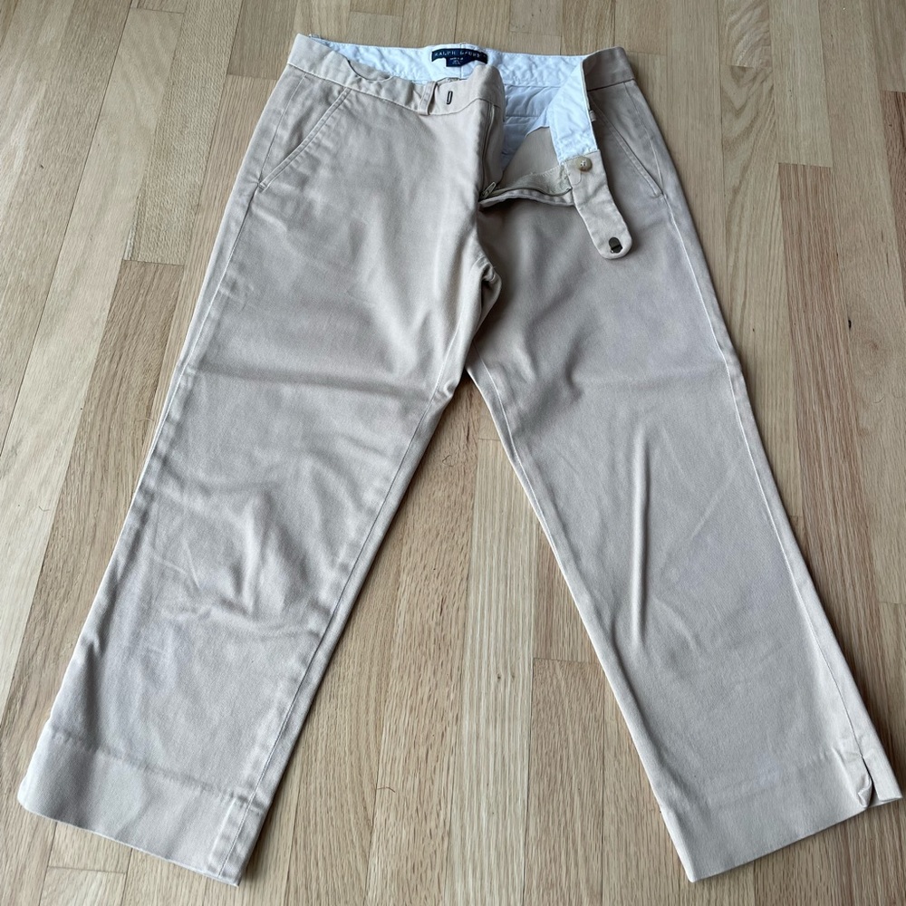 Ralph Lauren Cotton 3/4 Length/Capri Trousers